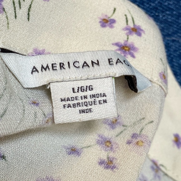 ***Final Sale***American Eagle Long Sleeve Floral Print Blouse. - Picture 5 of 7